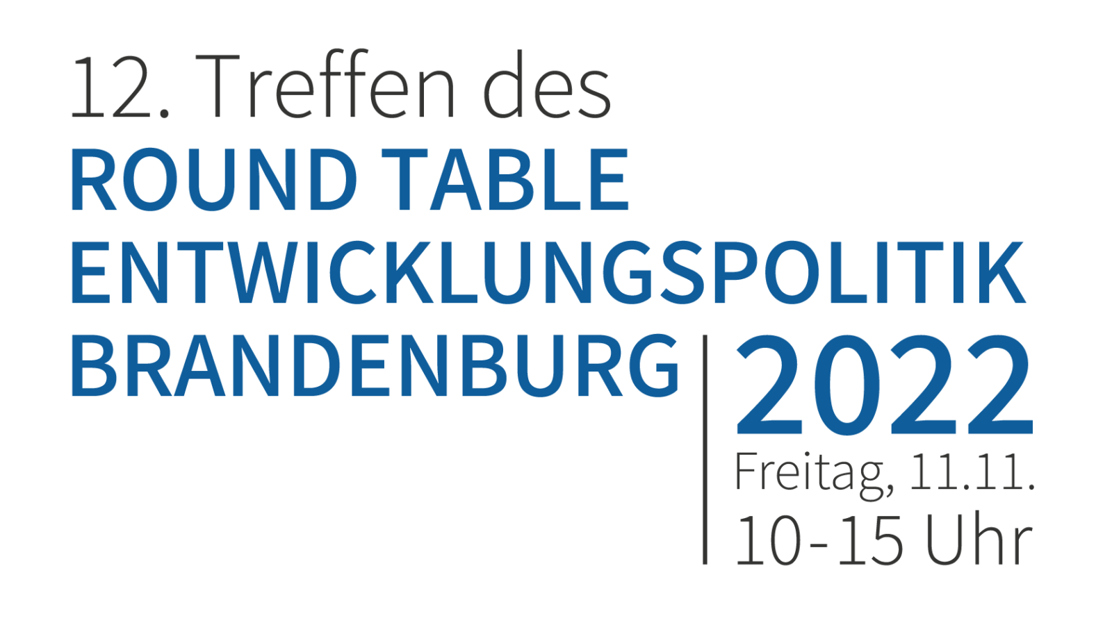 12. Round Table Entwicklungspolitik Brandenburg 2022