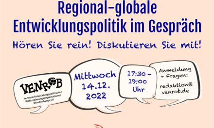 Brandenbowl. – Regional-globale Entwicklungspolitik im Gespräch