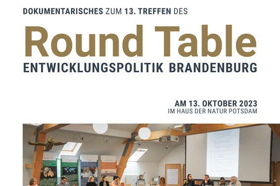 Dokumentarisches zum 13. Treffen des Road Table Entwicklungspolitik Brandenburg