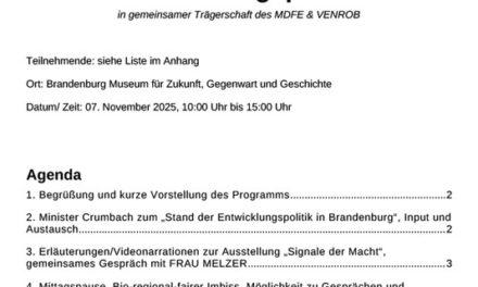 Bericht zum 15. Round Table Entwicklungspolitik Brandenburg
