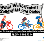 WSD-Tour 2024 für eine gerechte, weltoffene und solidarische Gesellschaft – mit dem Fahrrad und der Bahn 28.05.-03.06.2024