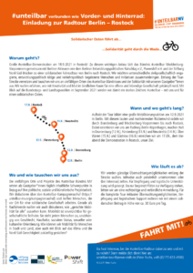 #unteilbar verbunden wie Vorder- und Hinterrad: Einladung zur Radtour Berlin – Rostock